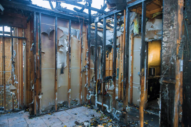 Professional Fire Damage Restoration technician working in Mexico, MO